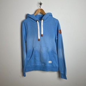 Wanakome Womens Galaxy Sun Faded French Terry Pullover Regatta Hoodie Size Small